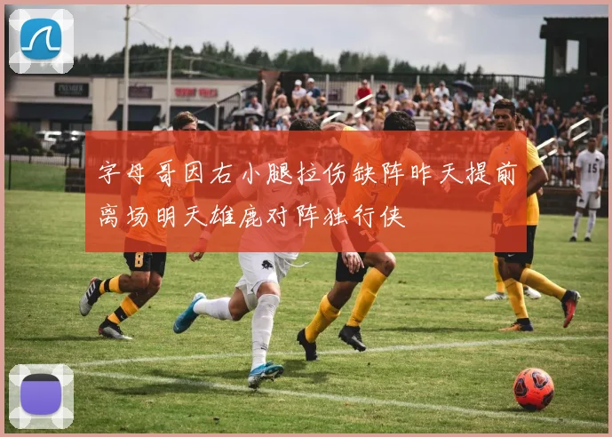 字母哥因右小腿拉伤缺阵昨天提前离场明天雄鹿对阵独行侠